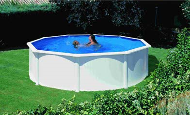 myPOOL Poolset Rundform Stahlbecken mit Sandfilteranlage, weiss